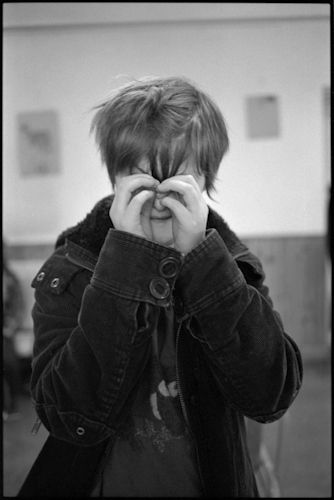Echange avec le photographe par le mime